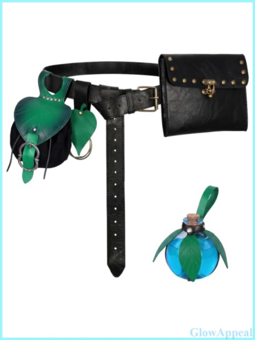 Faux Leather Medieval Belt Pouch Set Adjustable Viking Renaissance Cosplay